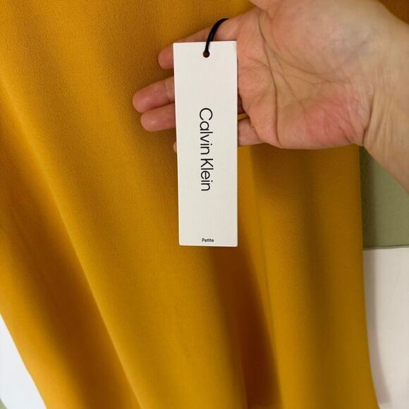 Calvin Klein Fit & Flare Dress - Size 4P - Picture 7 of 8